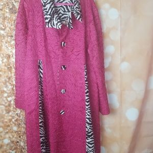 Reversible Zebra Print Coat/Dress (Plus Size)